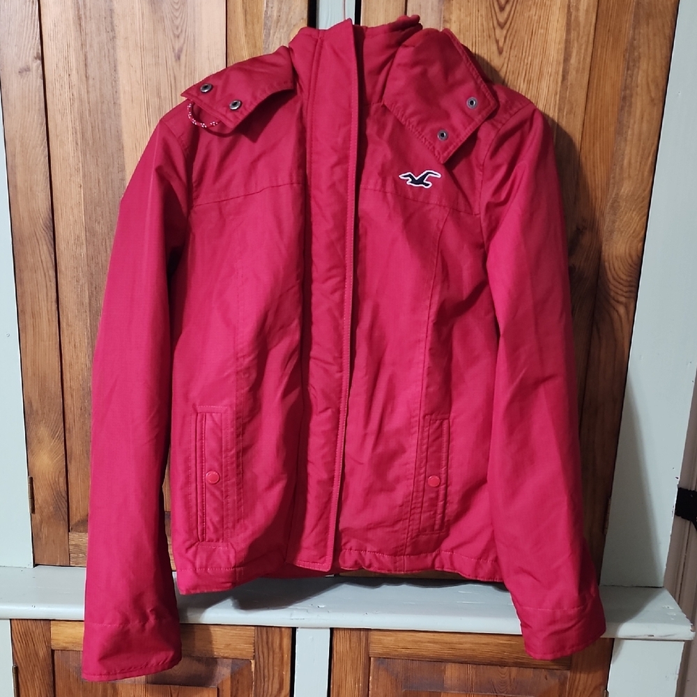 Hollister Women's Red Snow Jacket